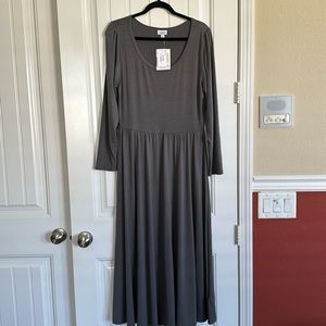 NWT Lularoe Ryane long sleeve dress Sz L